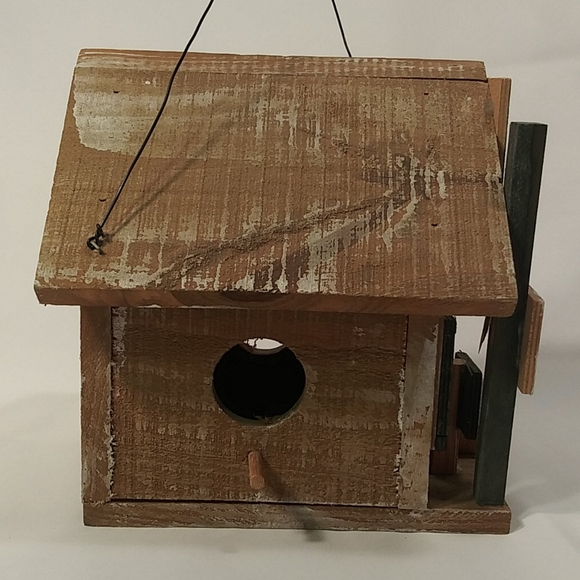 SOLD Birdhouse Folk Art Marshalls Office Old West Wood - Picture 3 of 5